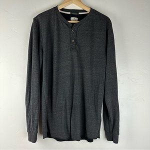Marine Layer long Sleeve Henley Gray